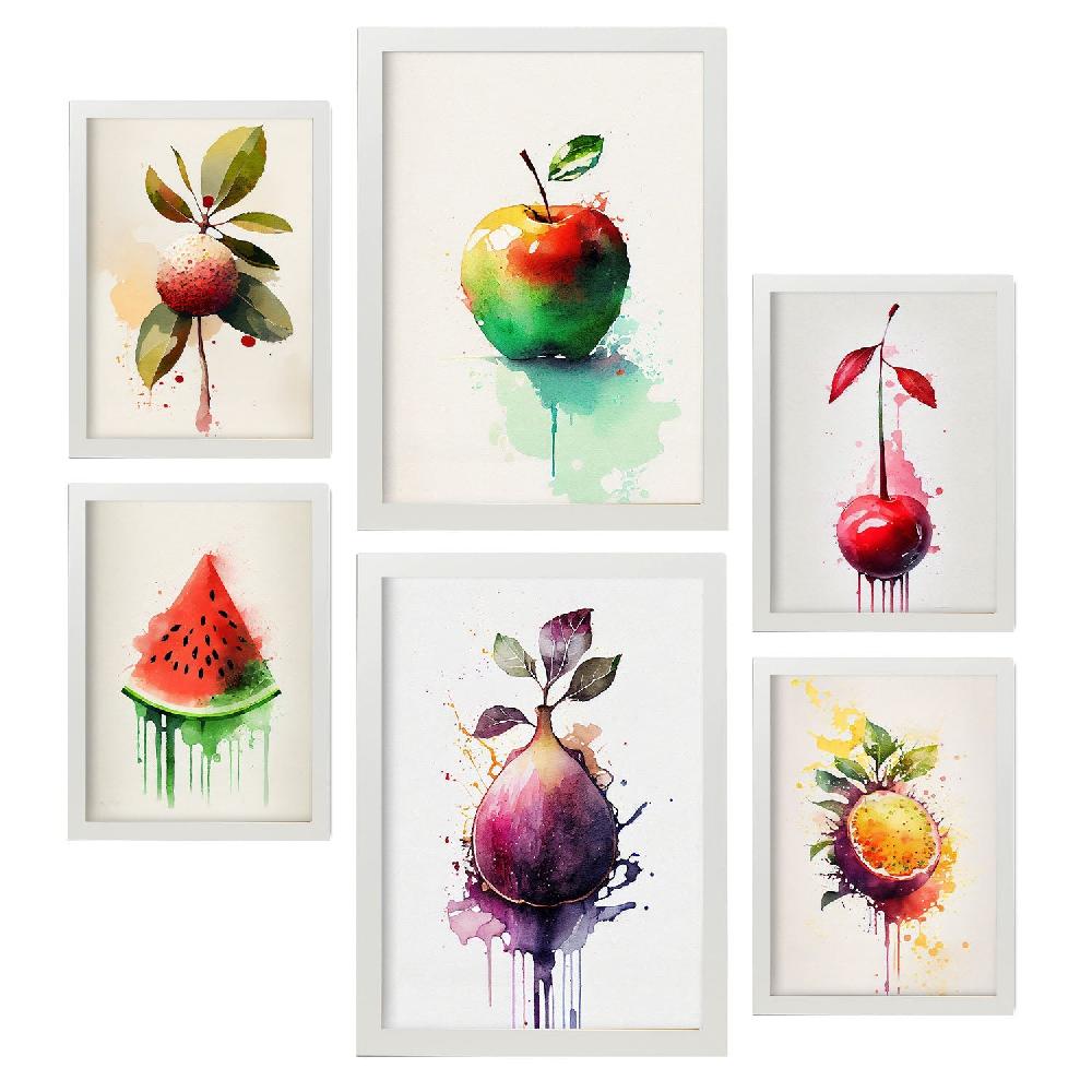 Nacnic Nacnic Laminas De Frutas Acuarela Set_05