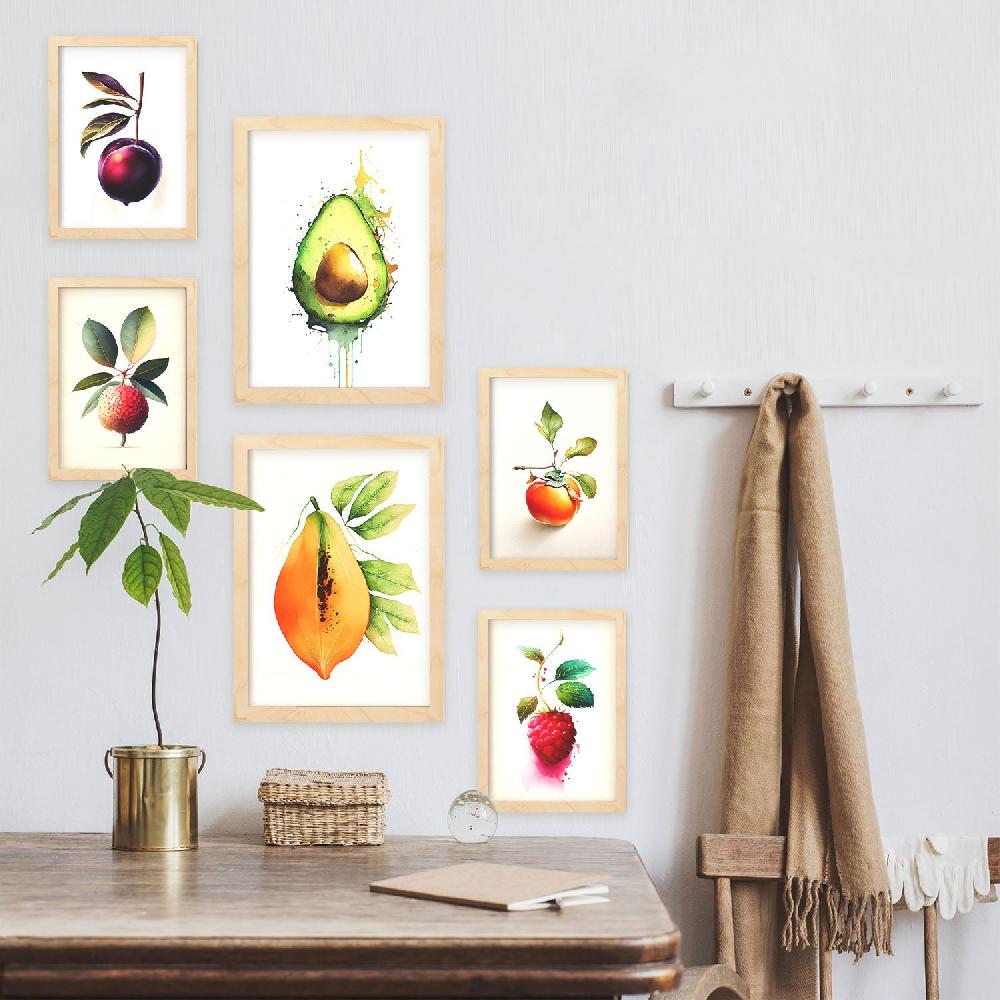 Nacnic Nacnic Láminas De Frutas Acuarela Set_06