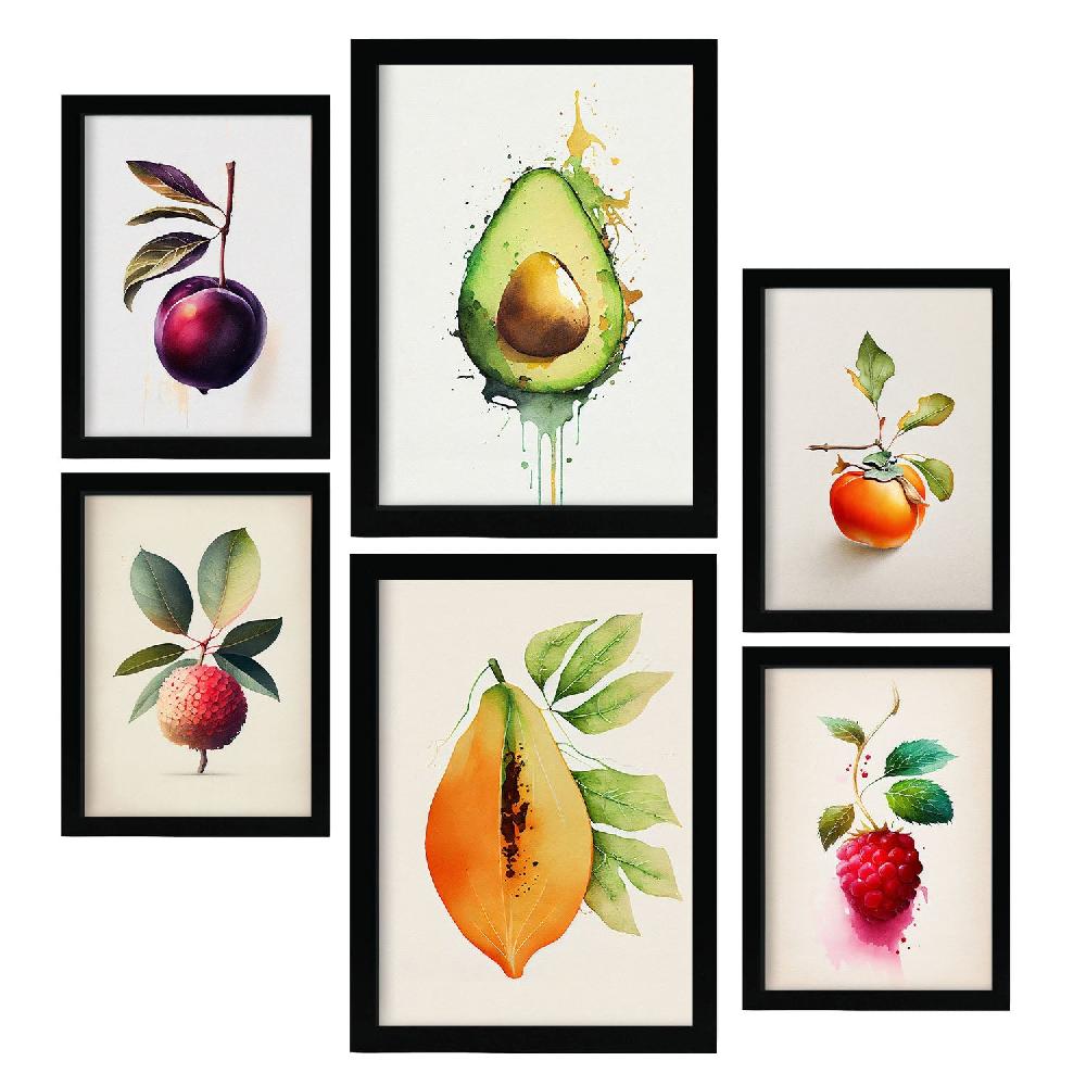 nacnic Nacnic Láminas de Frutas Acuarela Set_06