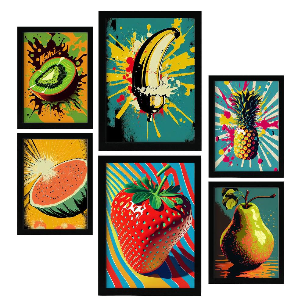 nacnic Nacnic Láminas Pop Art de Verduras Set_2