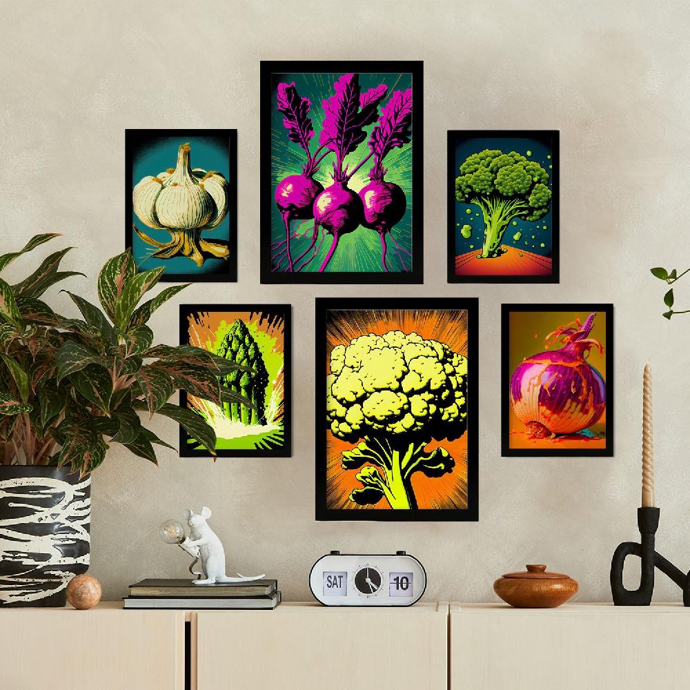 Nacnic Nacnic Láminas Pop Art De Verduras Set_3