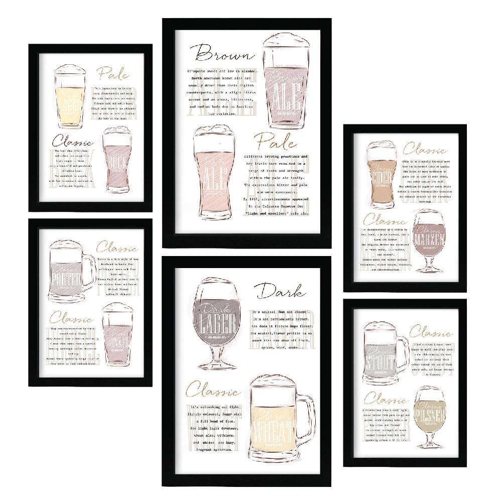 nacnic Nacnic Laminas Tipos de Cerveza Aesthetic