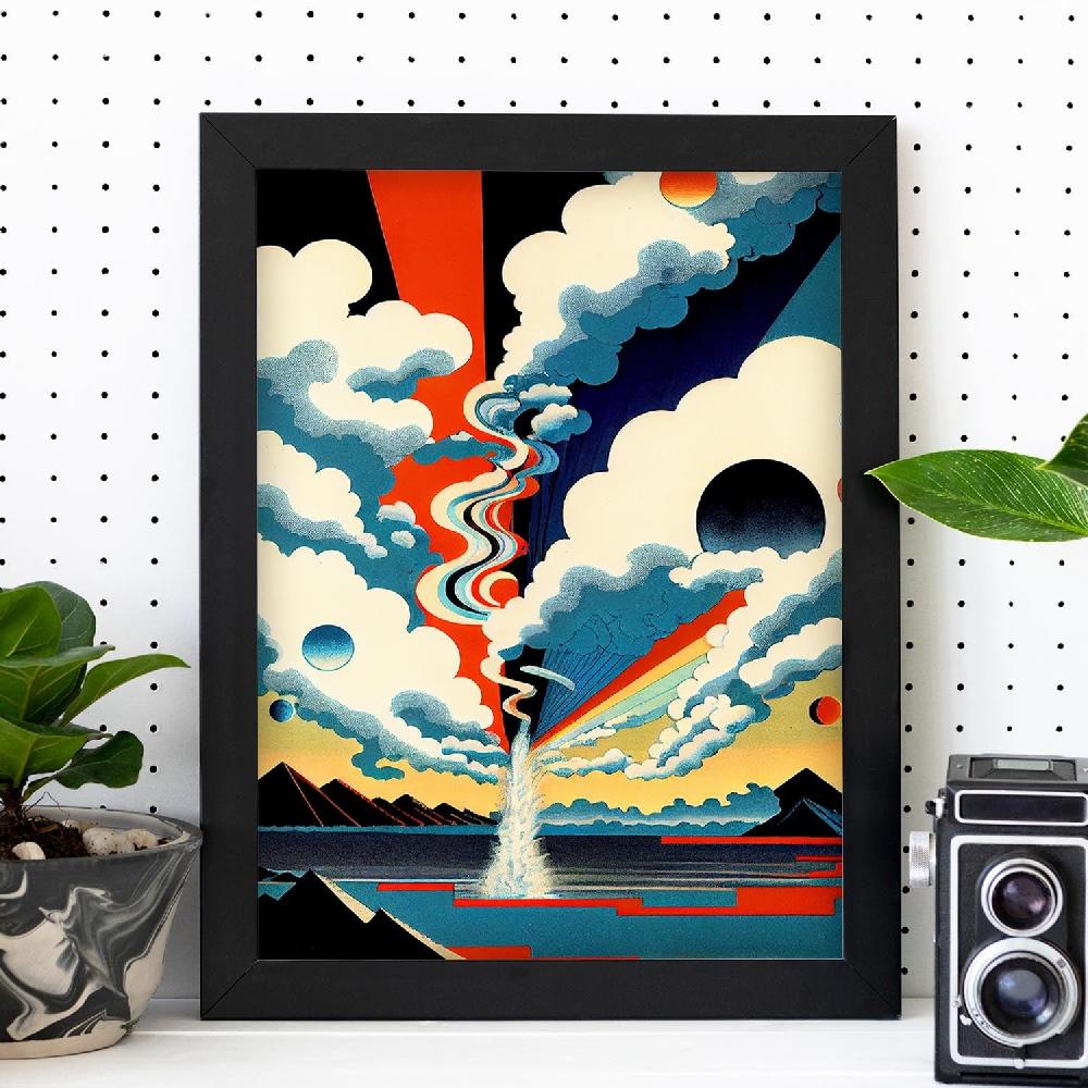 Nacnic Nacnic Póster Abstracto Surreal Ukiyo 36