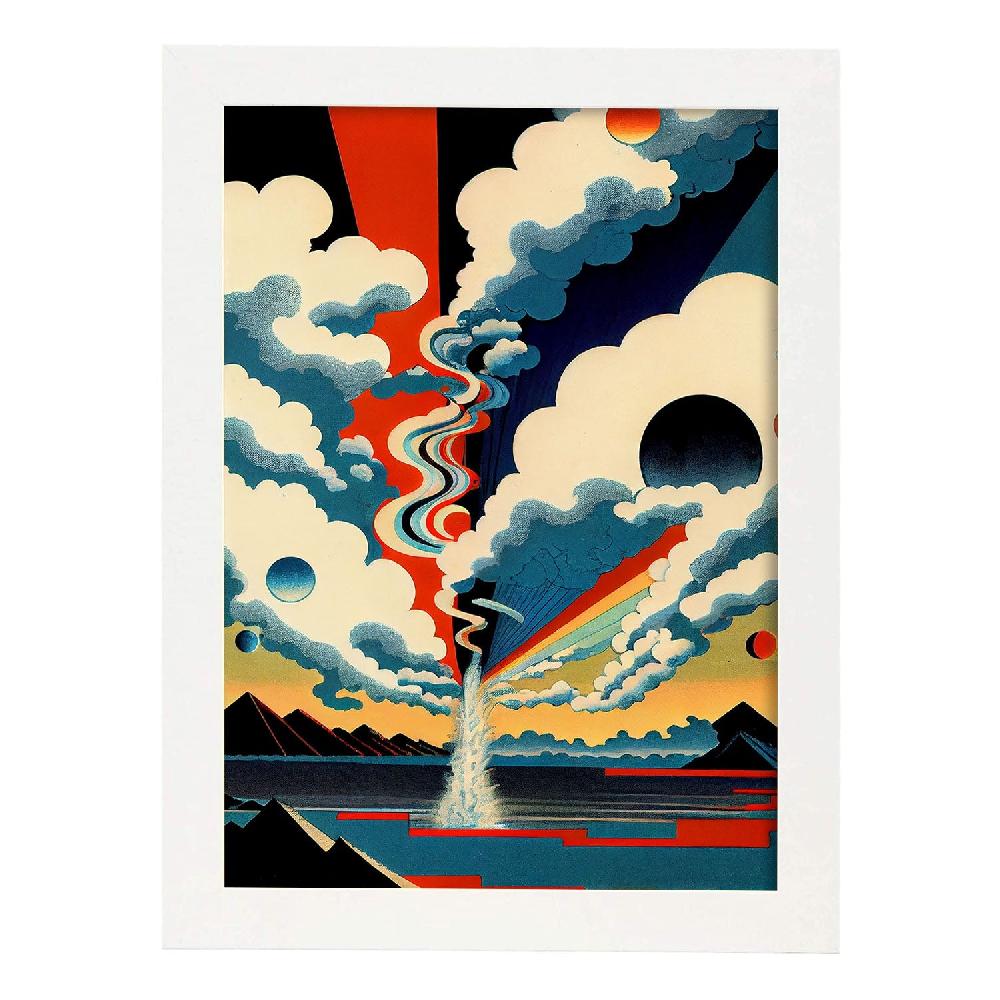 Nacnic Nacnic Póster Abstracto Surreal Ukiyo 36