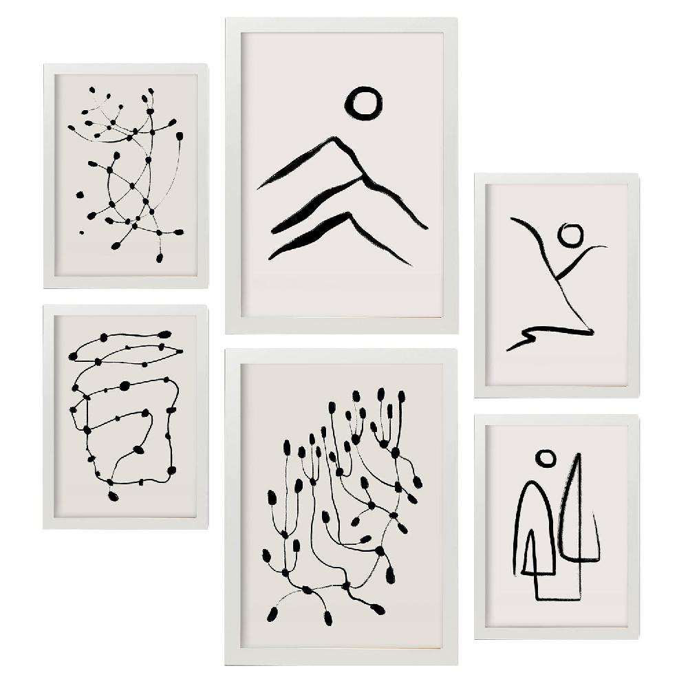 Nacnic Nacnic Set De 6 Láminas Abstractas Amantes