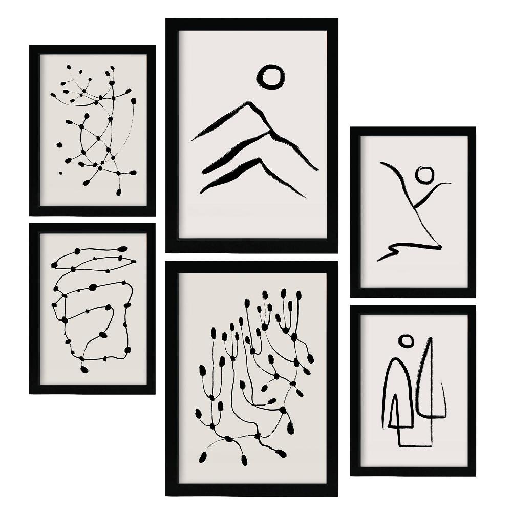 Nacnic Nacnic Set De 6 Láminas Abstractas Amantes