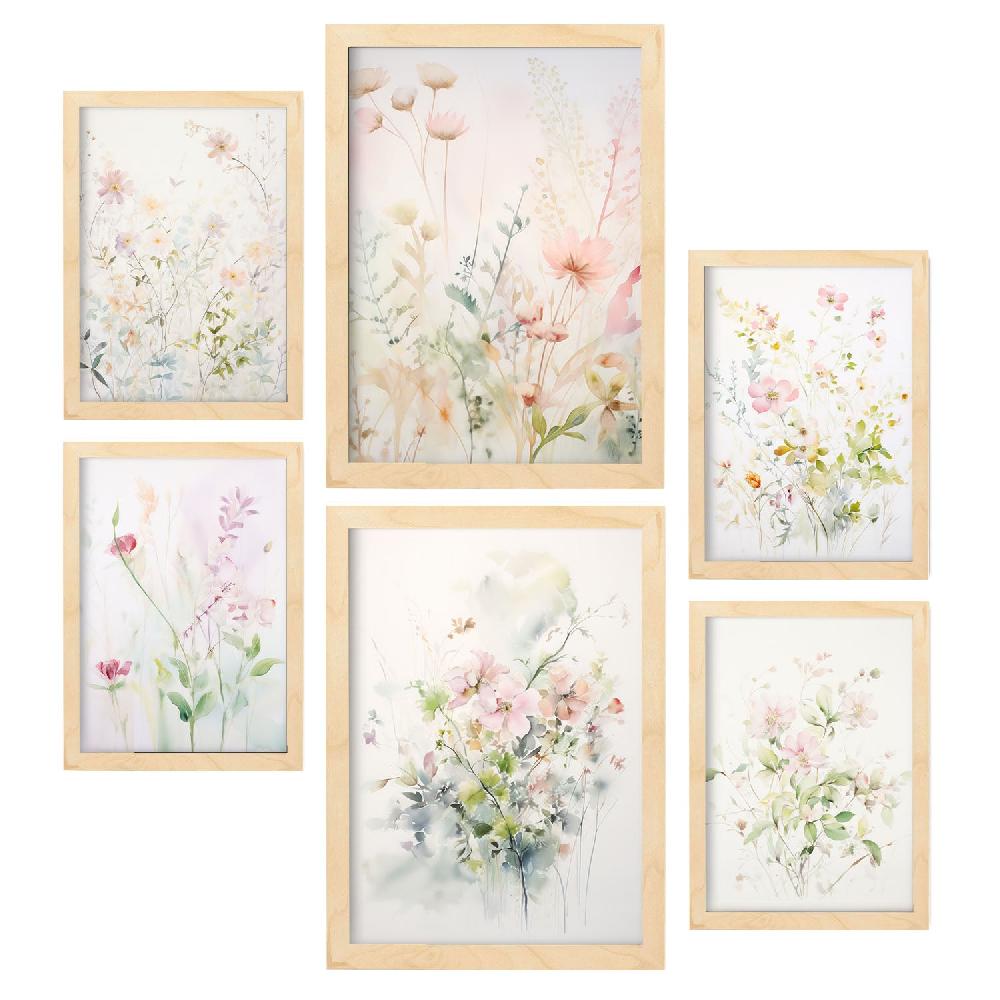 Nacnic Nacnic Set De 6 Láminas Colección Floral