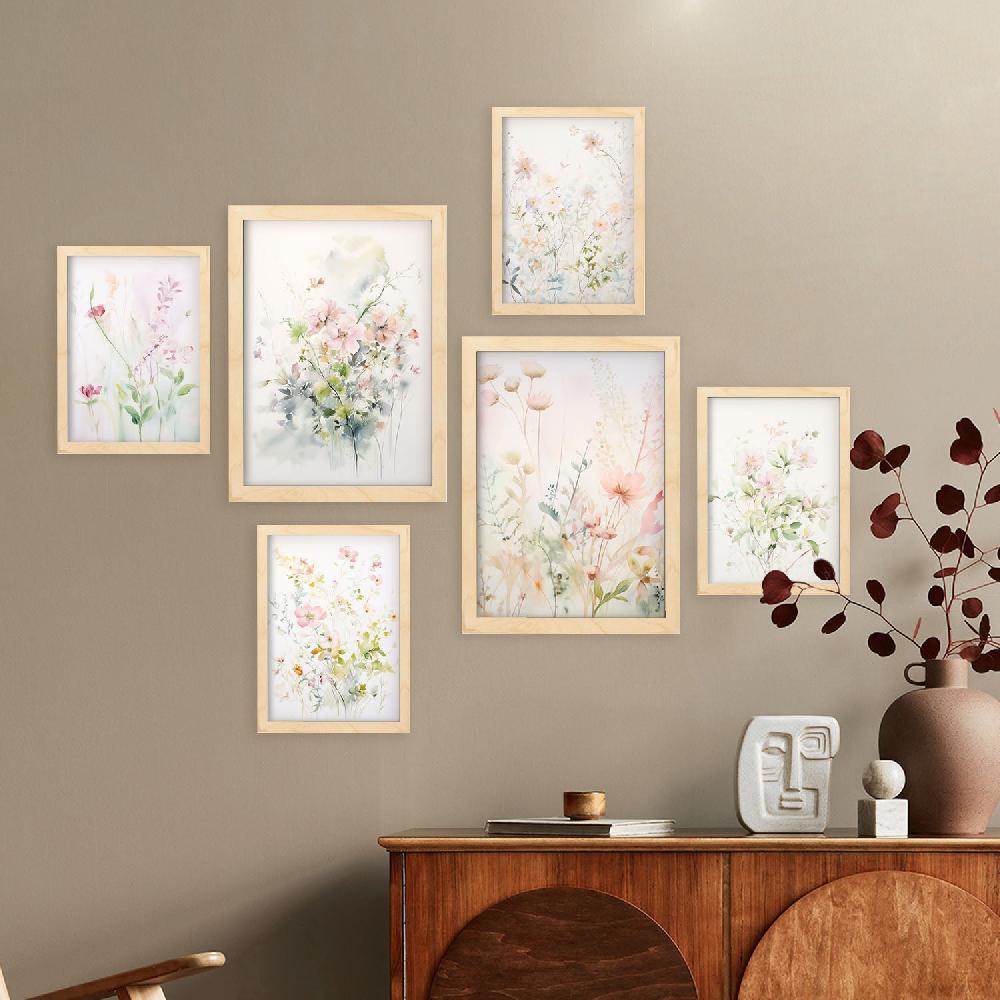 Nacnic Nacnic Set De 6 Láminas Colección Floral