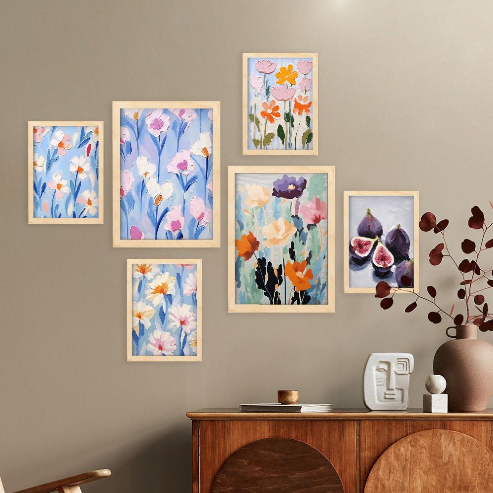 Nacnic Nacnic Set De 6 Láminas De Flores E Higos