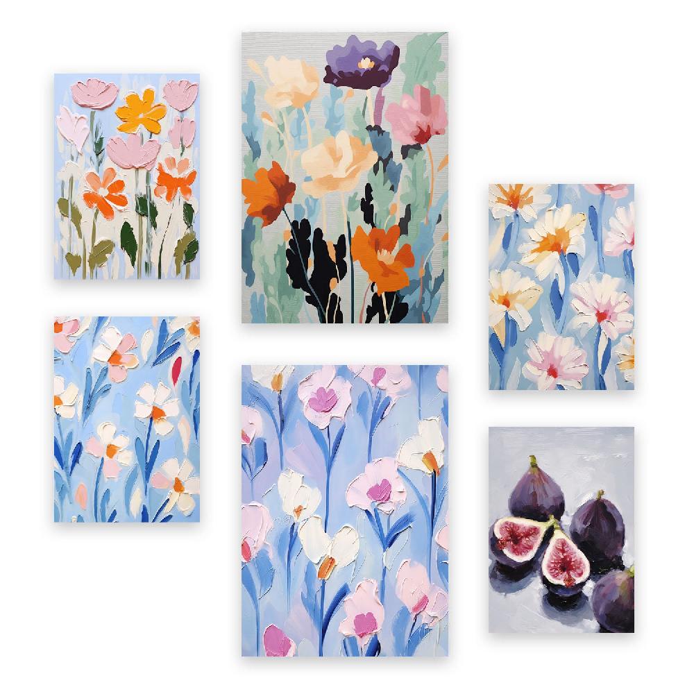 nacnic Nacnic Set de 6 Láminas de Flores e Higos