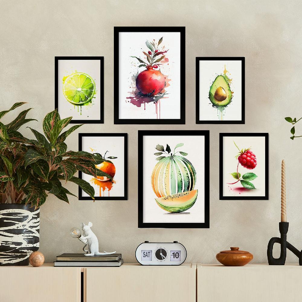 Nacnic Nacnic Set De Frutas En Acuarela_03 Láminas