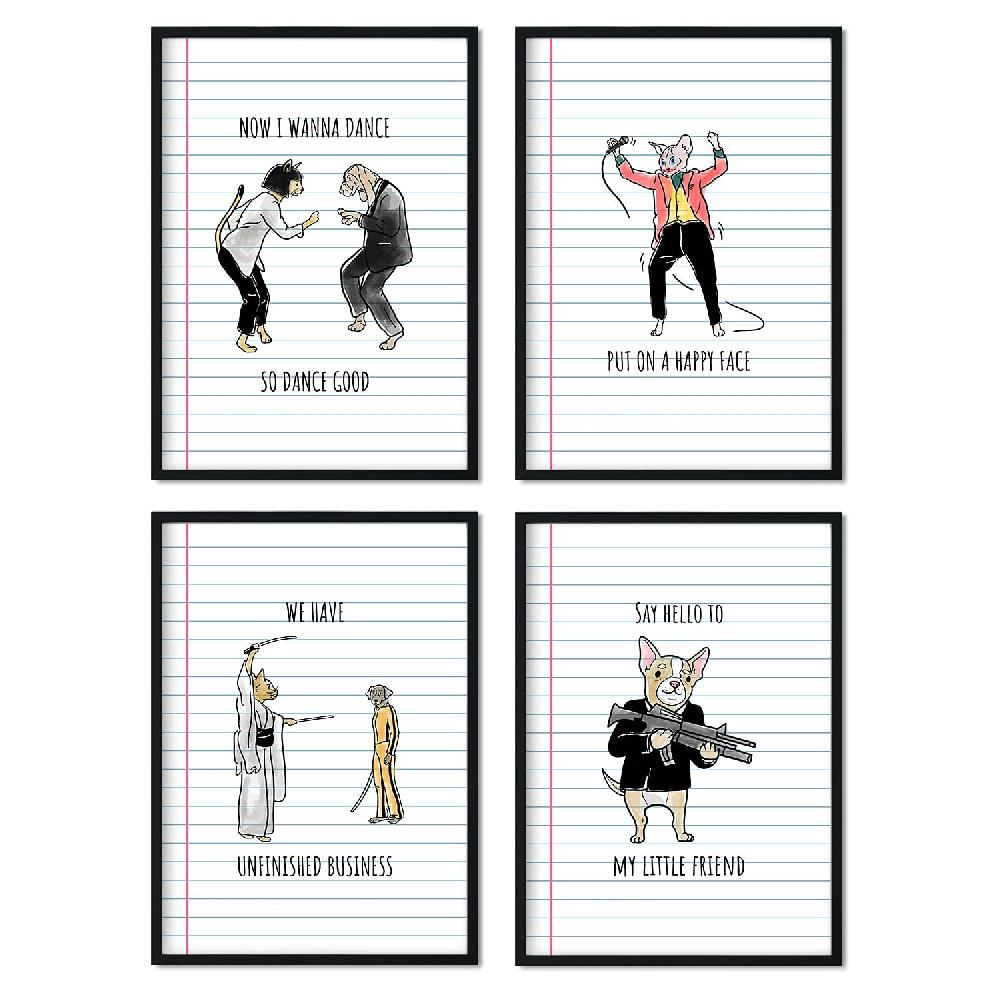 nacnic Pack de 3 Láminas de Tarot Ilustradas