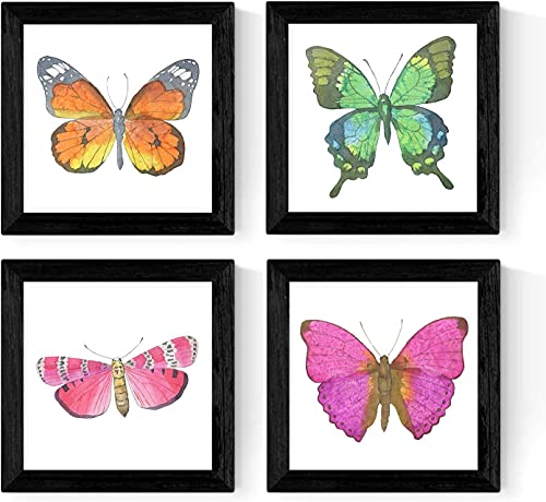 Nacnic Pack De 4 Láminas De Mariposas