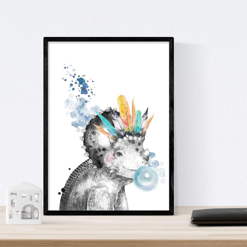 Nacnic Pack De Láminas De Dinosaurios Infantiles