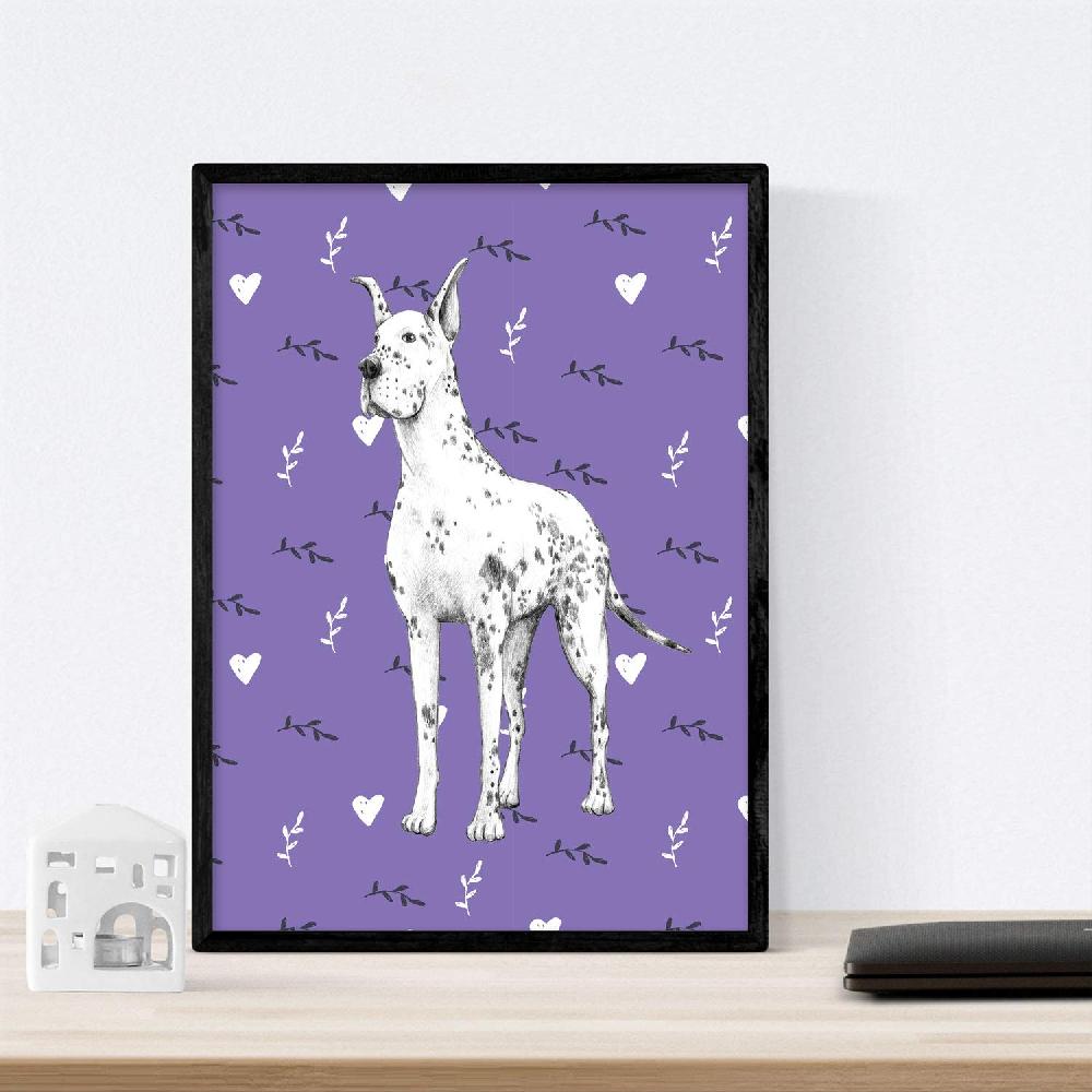 Nacnic Pack De Láminas De Perros De Raza Colores