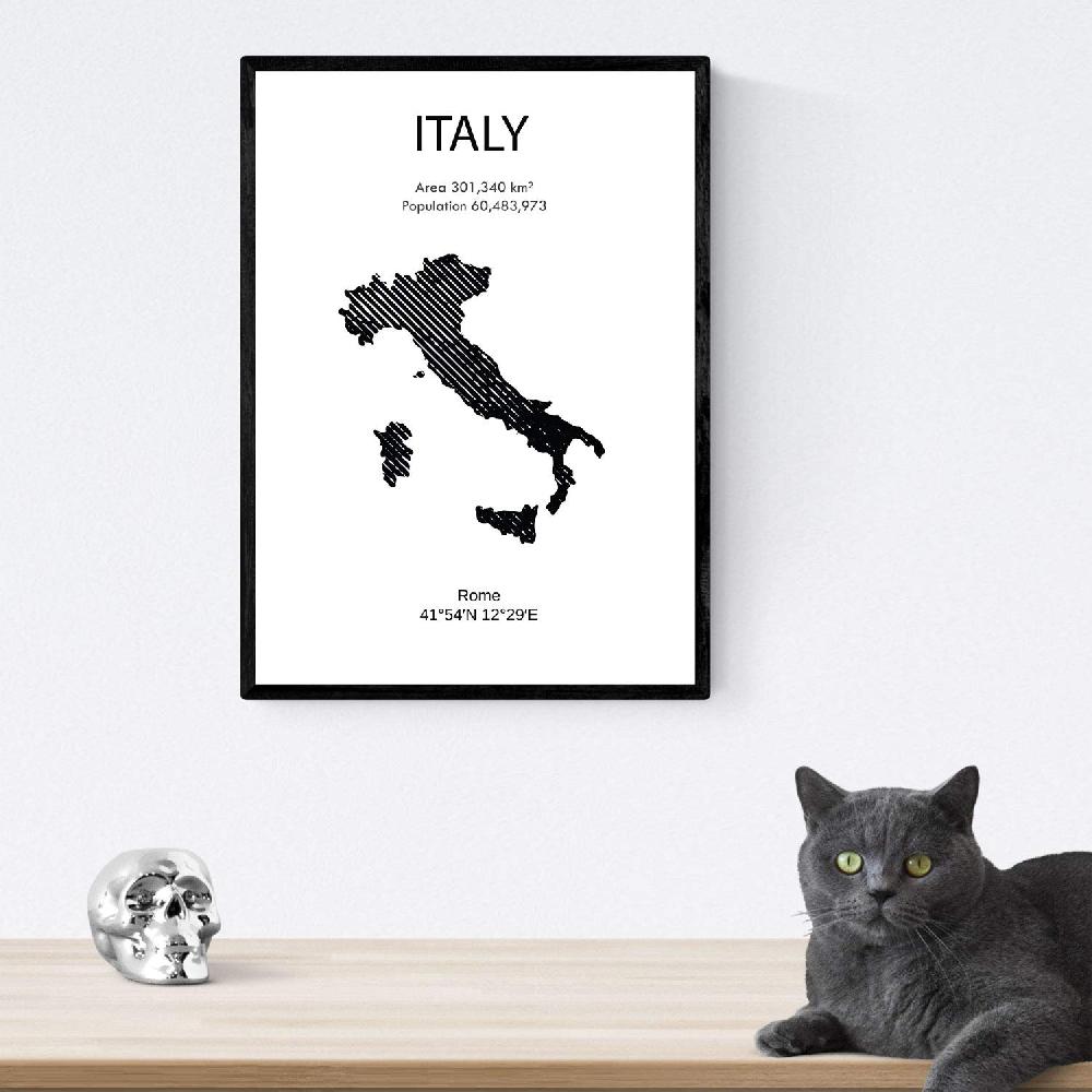 Nacnic Pack De Láminas De Roma Coliseo Y Italia