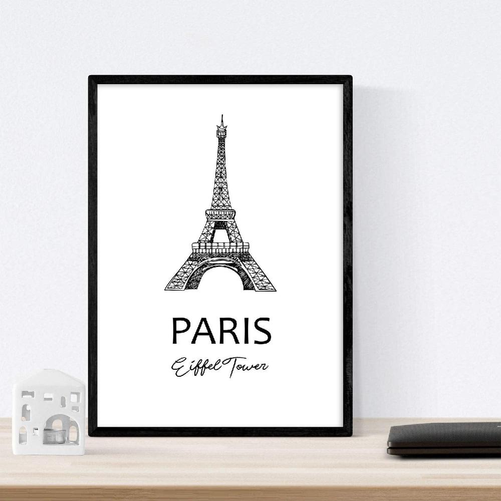 Nacnic Pack De Láminas Torre Eiffel De Paris