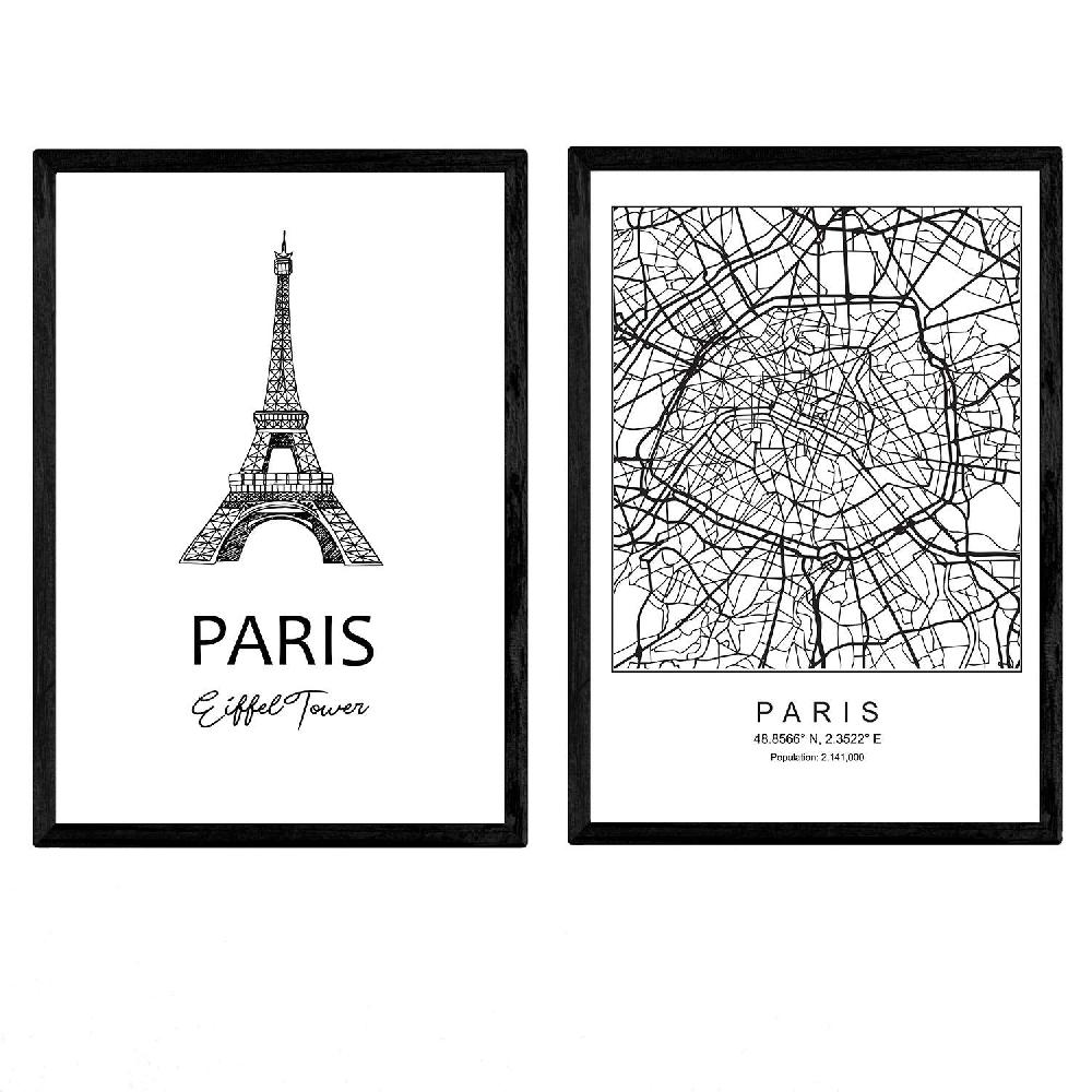 nacnic Pack de láminas Torre Eiffel de Paris