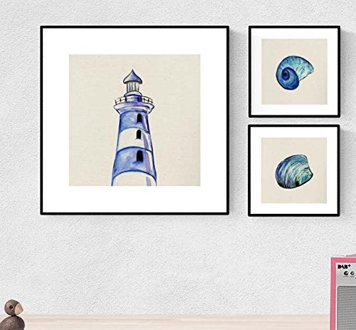 nacnic Pack Láminas Mar Azul de Alta Calidad