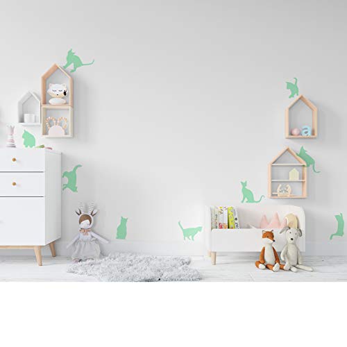 Nacnic Pegatinas De Pared De Gatos Fluorescentes