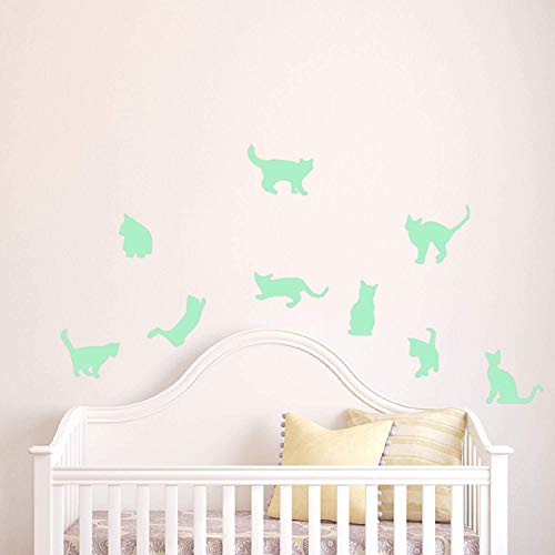 Nacnic Pegatinas De Pared De Gatos Fluorescentes