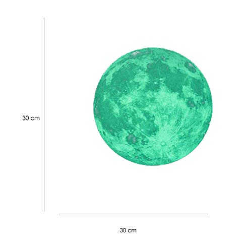 Nacnic Pegatinas De Pared Fluorescentes De La Luna