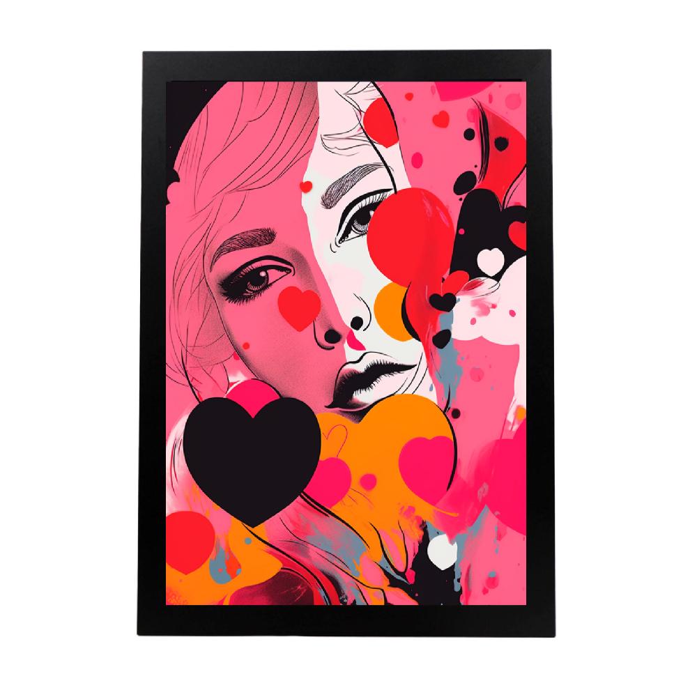 nacnic Póster Abstracto de Enamoramiento