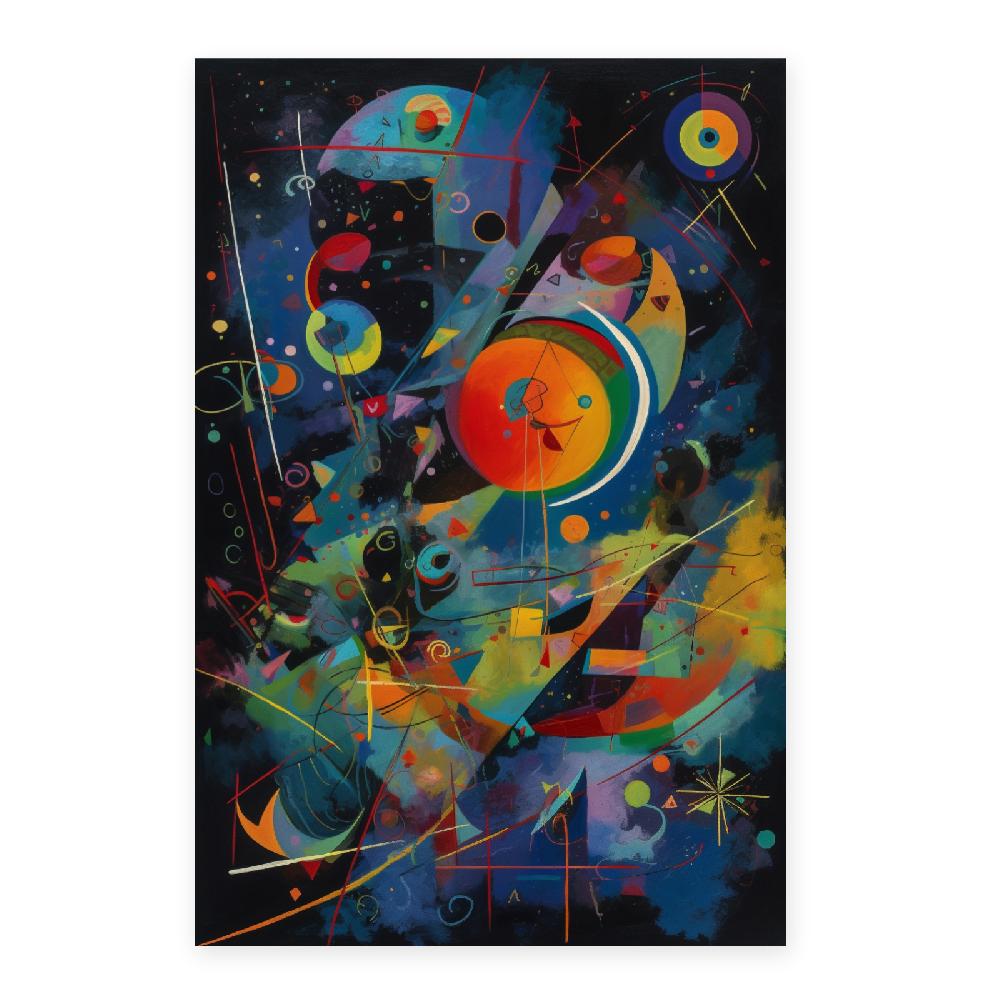 Nacnic Póster Abstracto Noche Estrellada