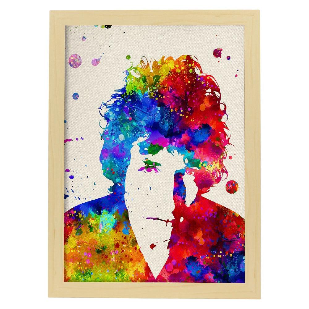 Nacnic Póster Acuarela De Bob Dylan