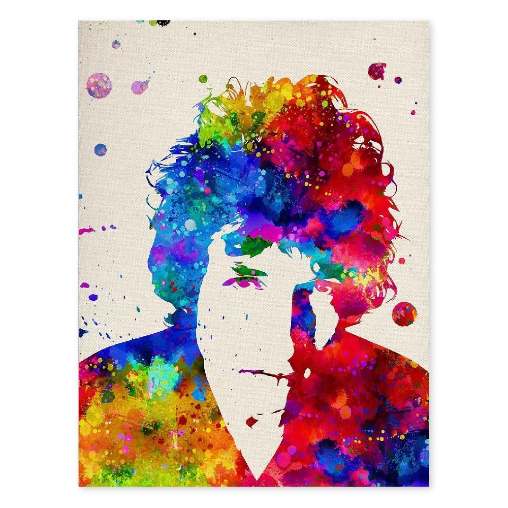 nacnic Póster Acuarela de Bob Dylan
