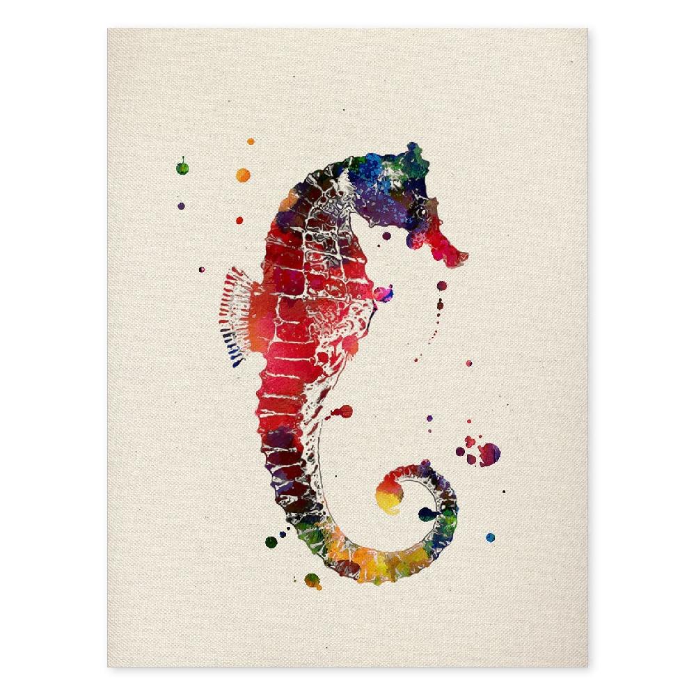 nacnic Poster Acuarela de Caballito de Mar