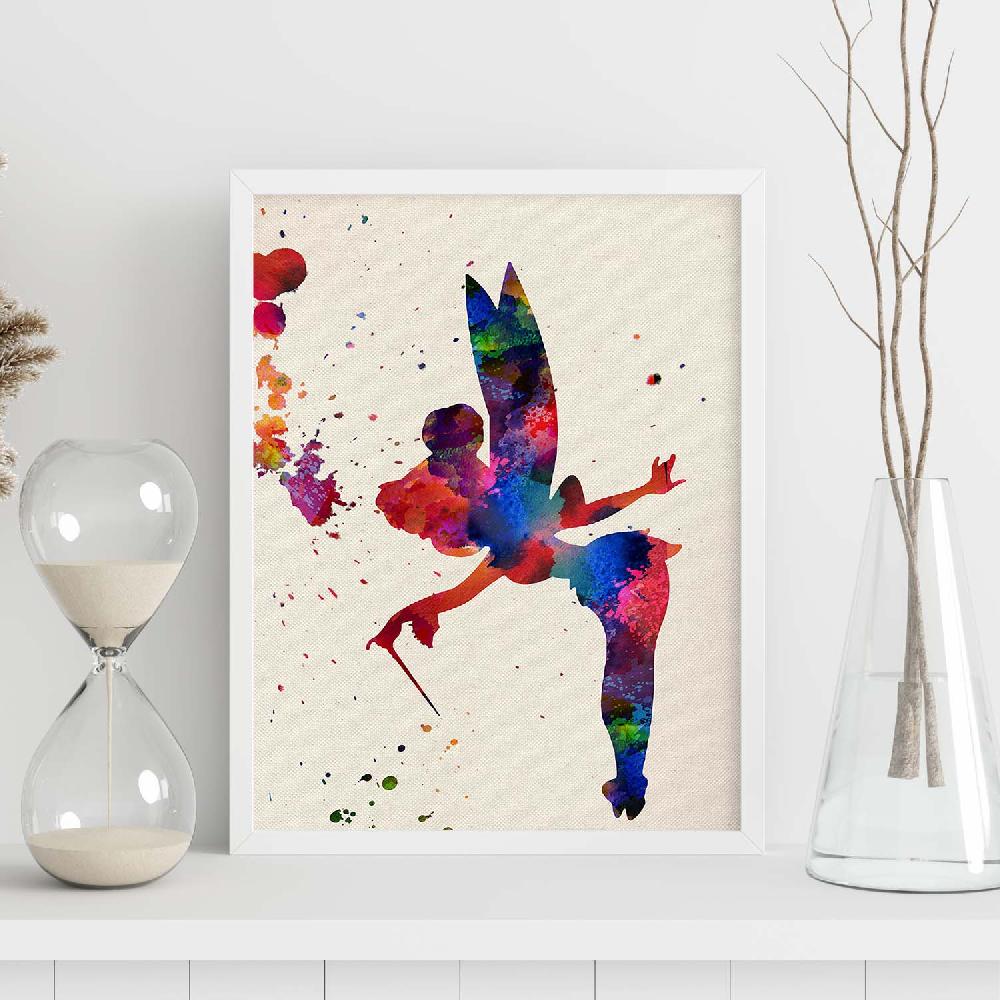 Nacnic Póster Acuarela De Campanilla