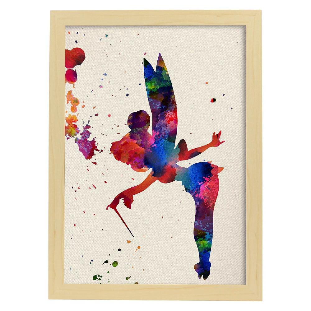 Nacnic Póster Acuarela De Campanilla