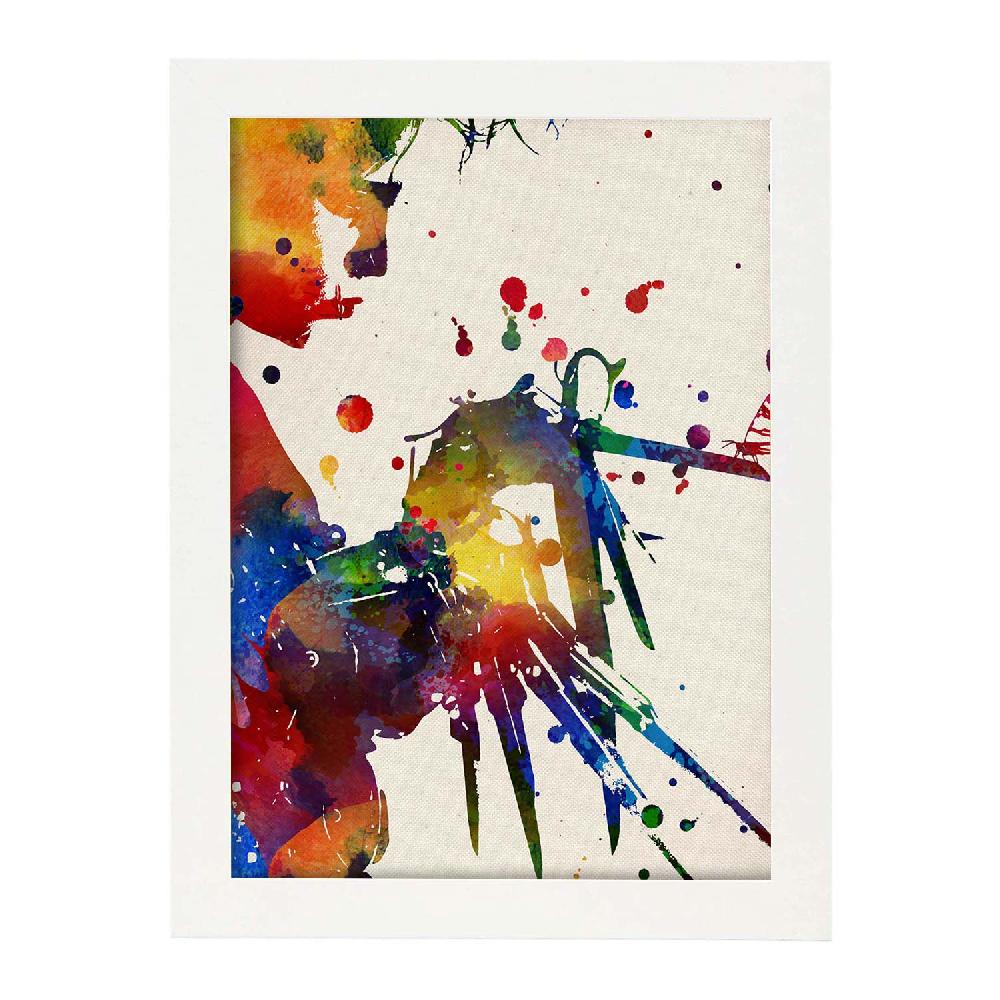 Nacnic Poster Acuarela De Eduardo Manostijeras