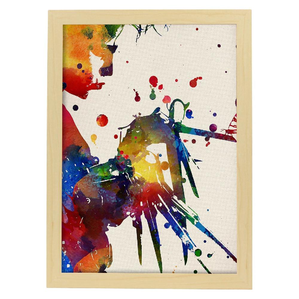 Nacnic Poster Acuarela De Eduardo Manostijeras