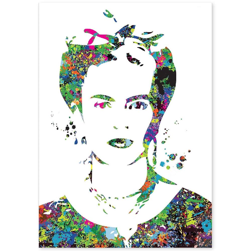 nacnic Póster Acuarela de Frida Khalo