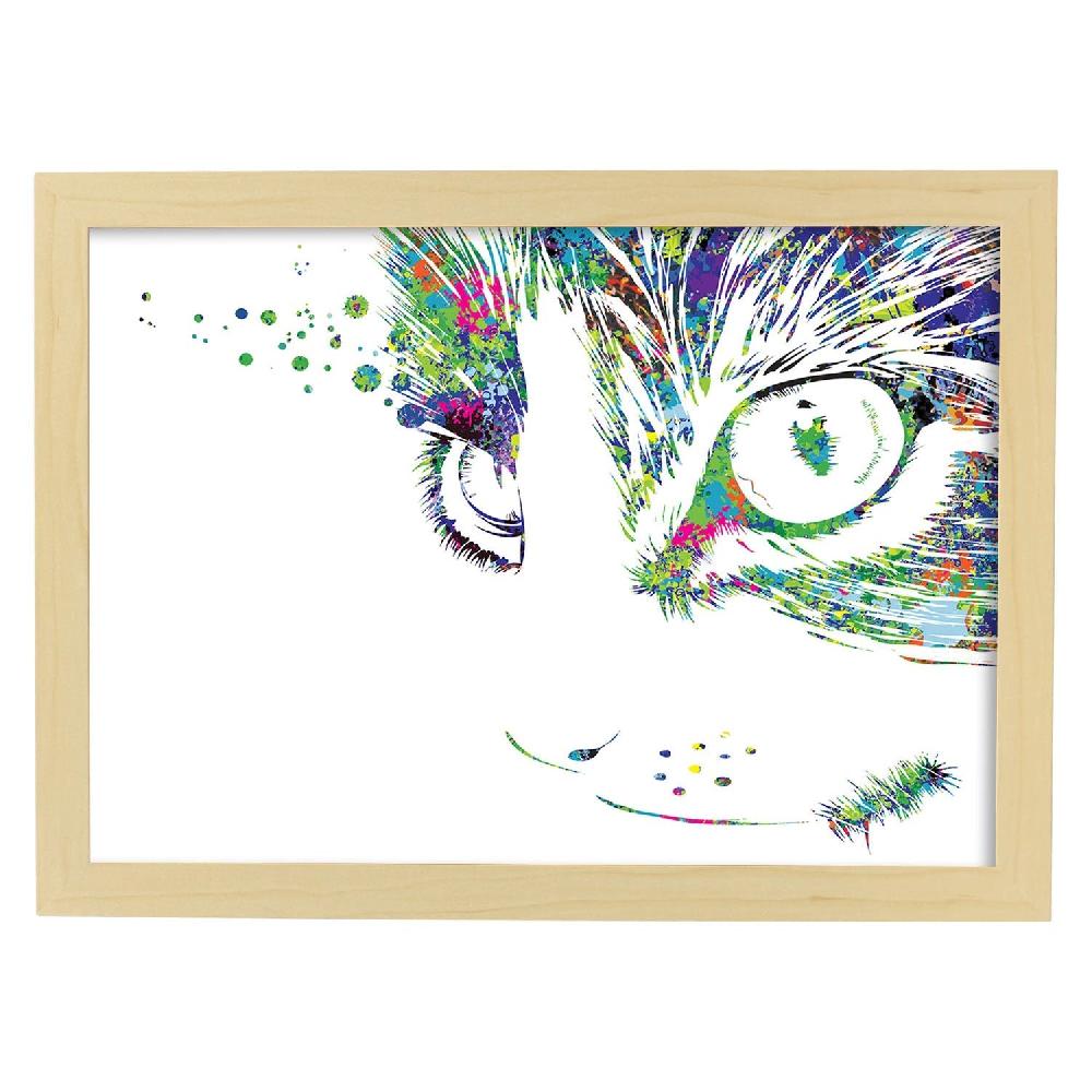Nacnic Póster Acuarela De Gato