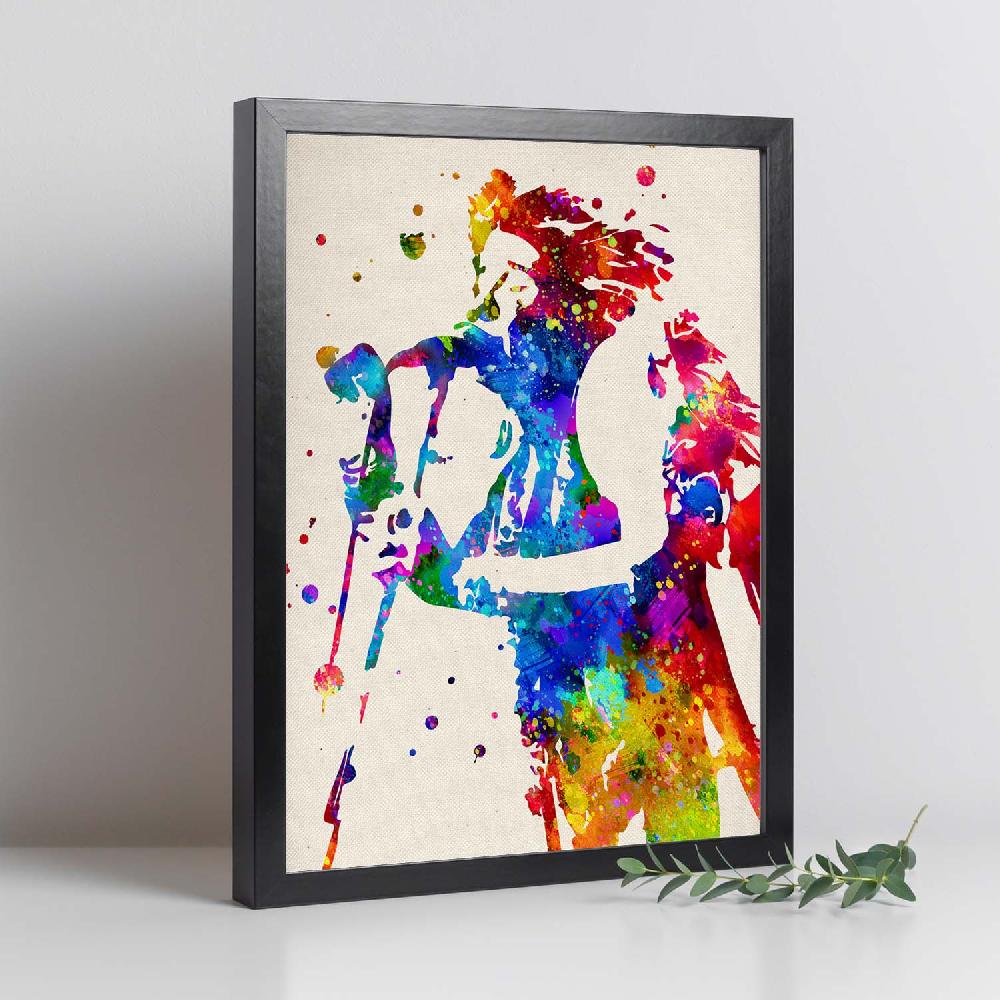 Nacnic Poster Acuarela De Janis Joplin