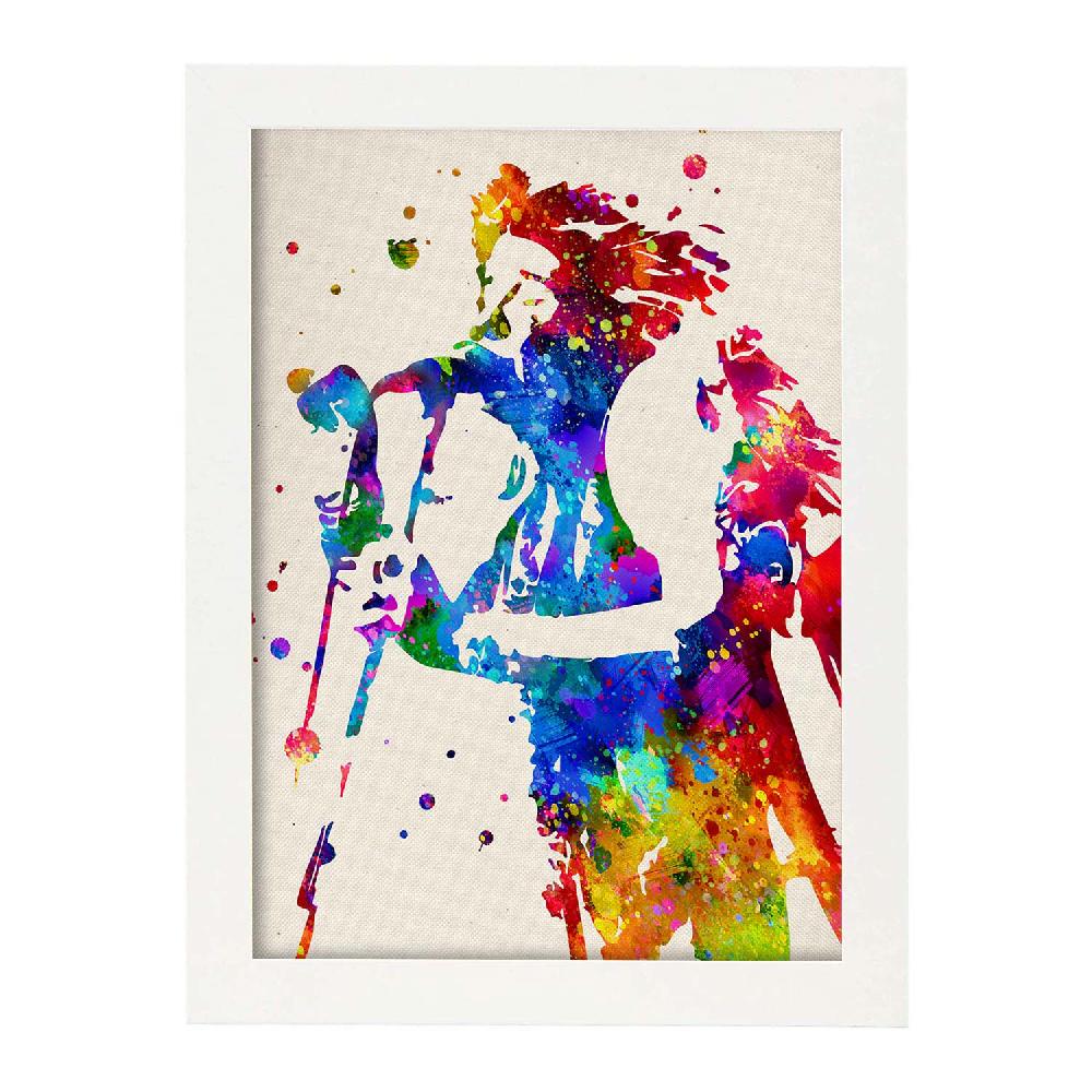 Nacnic Poster Acuarela De Janis Joplin