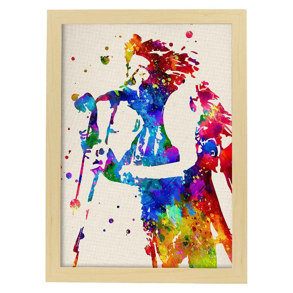 Nacnic Poster Acuarela De Janis Joplin