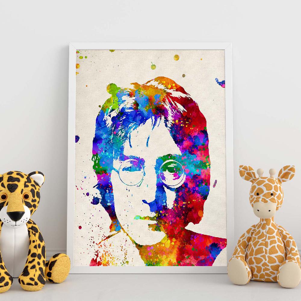 Nacnic Póster Acuarela De John Lennon