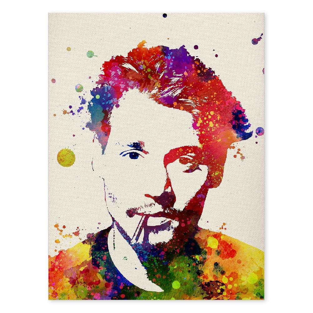nacnic Poster Acuarela de Johnny Depp
