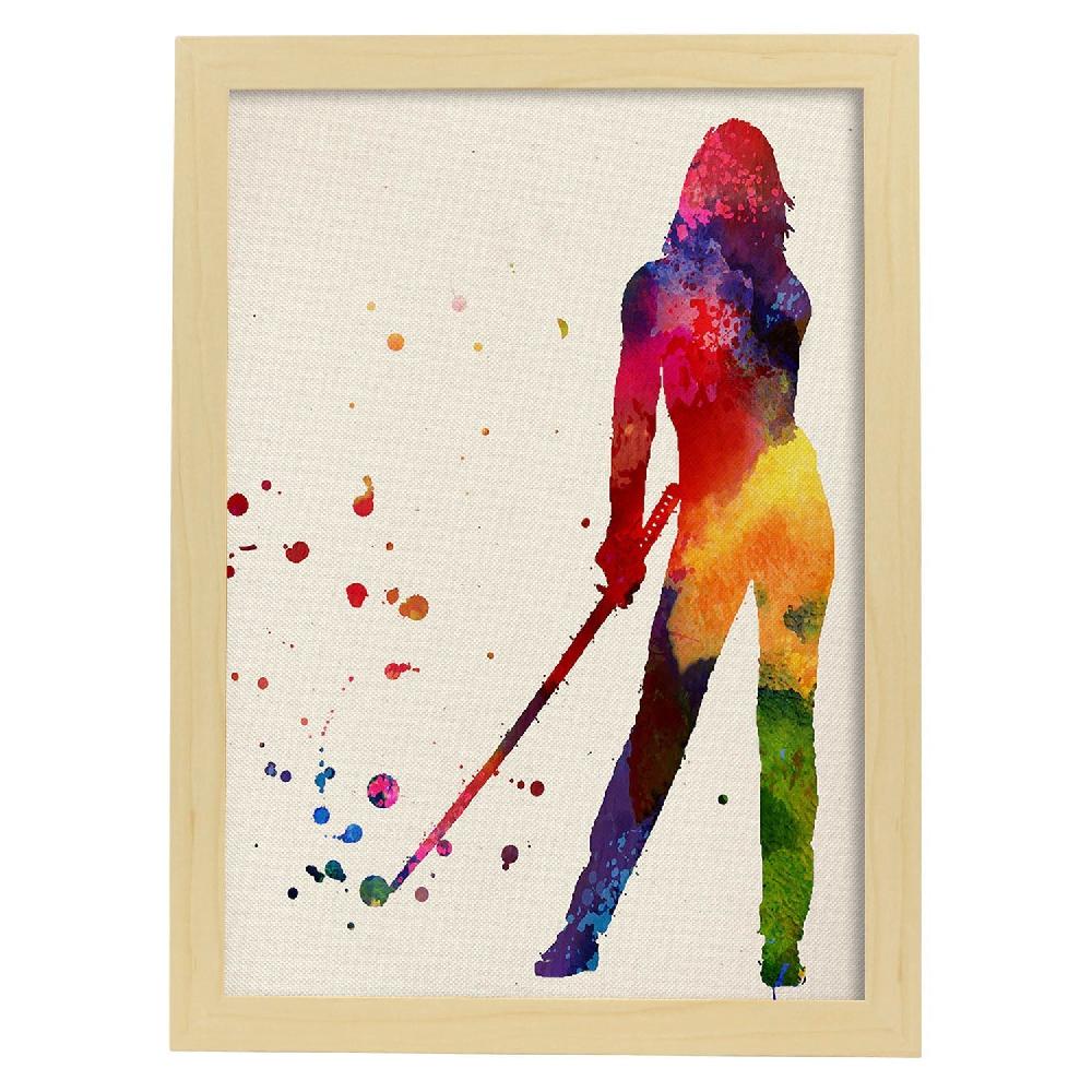 Nacnic Póster Acuarela De Kill Bill