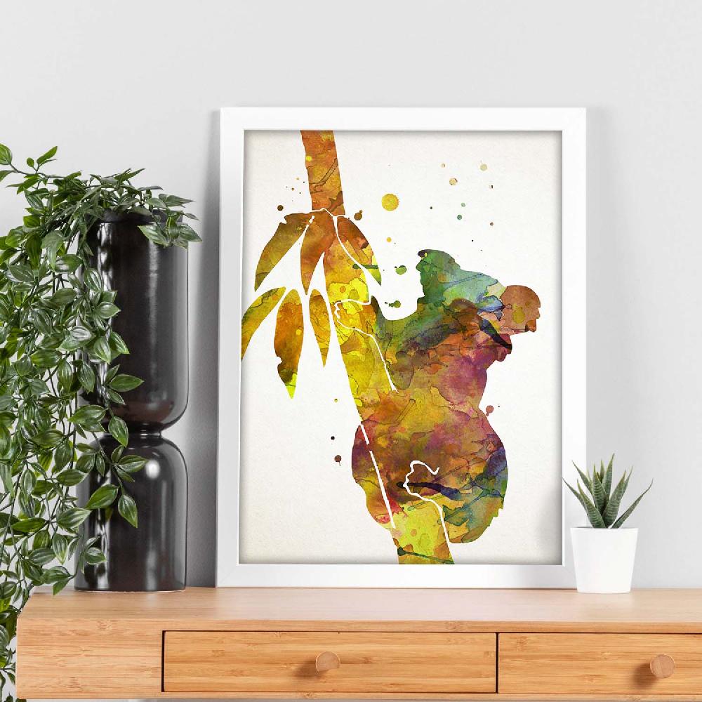Nacnic Póster Acuarela De Koala