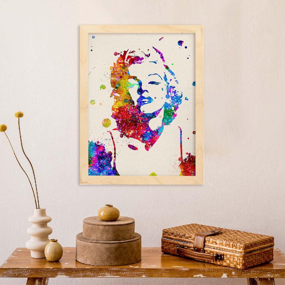 Nacnic Póster Acuarela De Marilyn Monroe