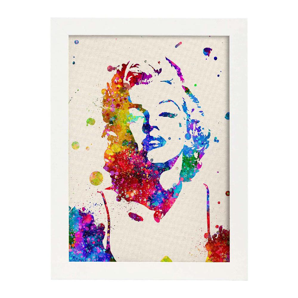 Nacnic Póster Acuarela De Marilyn Monroe