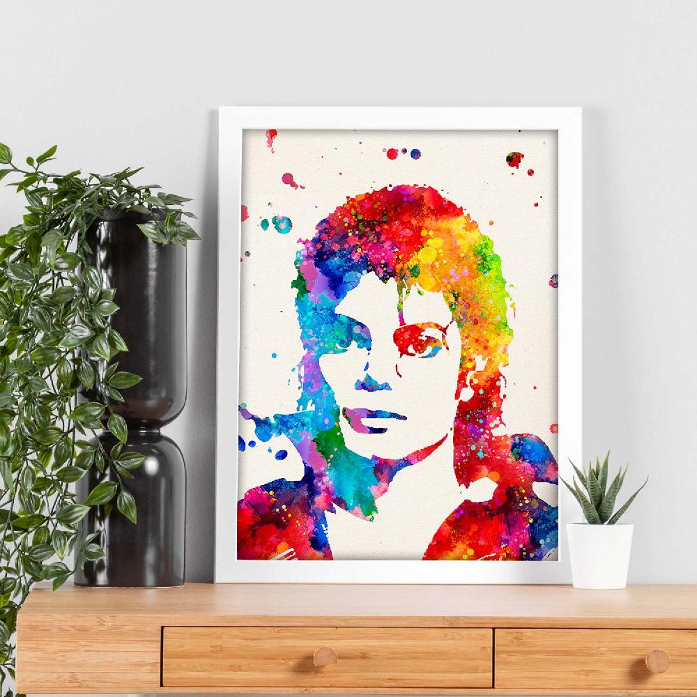 Nacnic Poster Acuarela De Michael Jackson