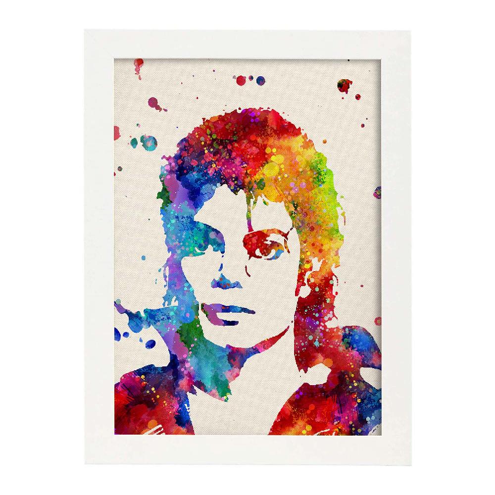 Nacnic Poster Acuarela De Michael Jackson