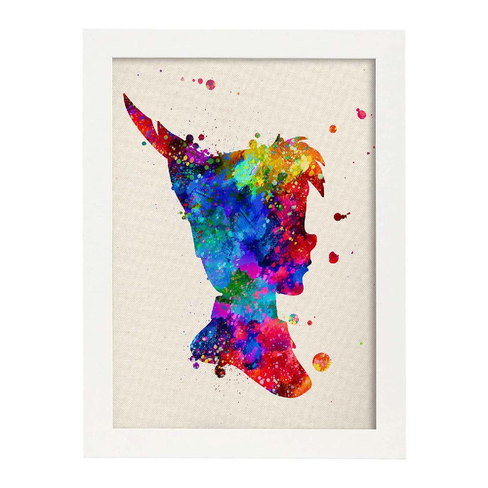 Nacnic Póster Acuarela De Peter Pan