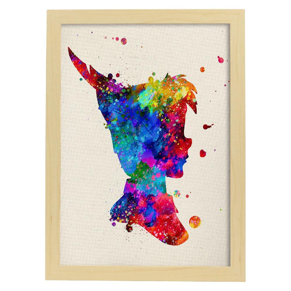 Nacnic Póster Acuarela De Peter Pan